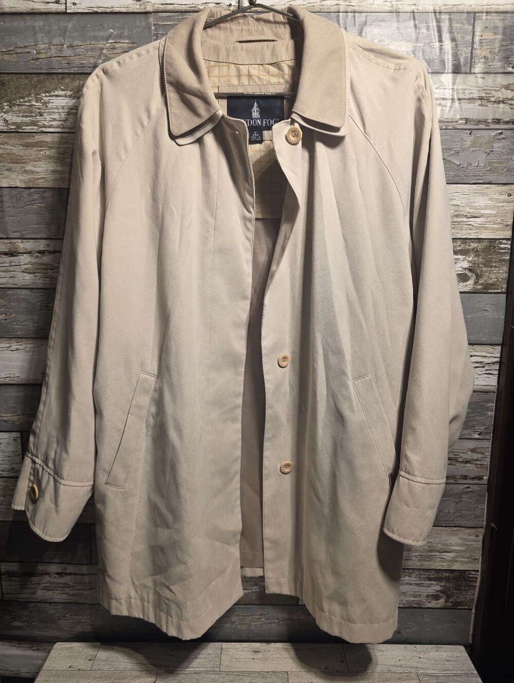 London Fog Women's Light Beige Trench Coat